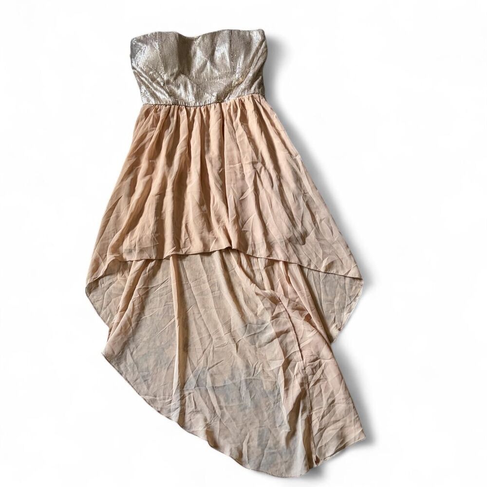 Miss-chievous Women's Cream and Tan Dress